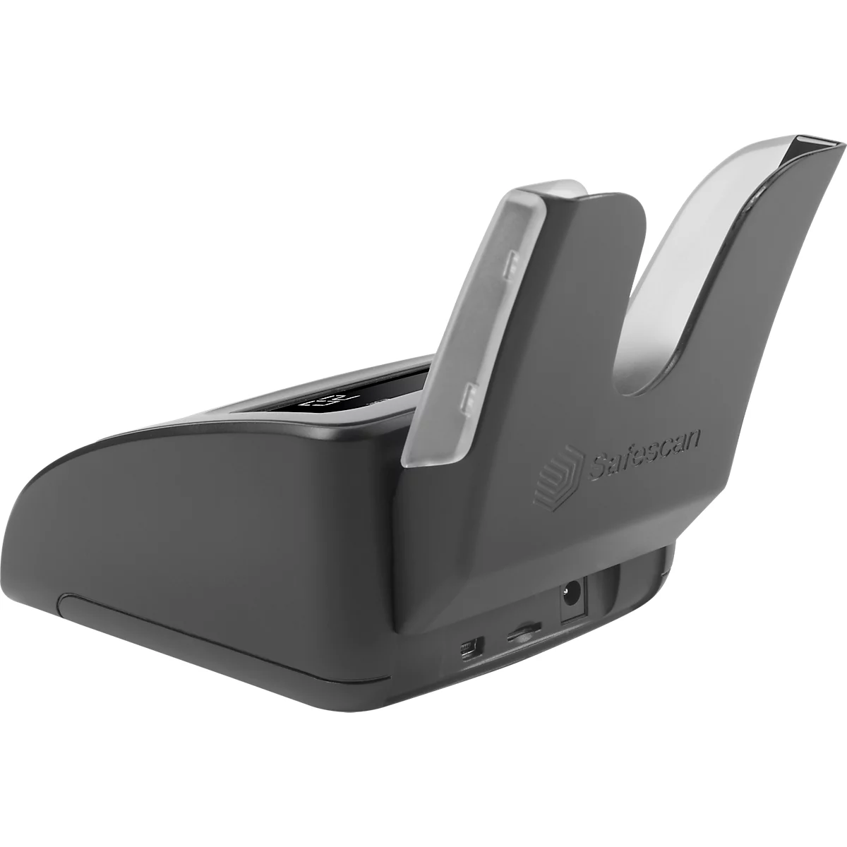Empileur de billets Safescan® RS-100, adapté au détecteur de faux billets 155-S, recueille jusqu'à 10 billets vérifiés, amovible