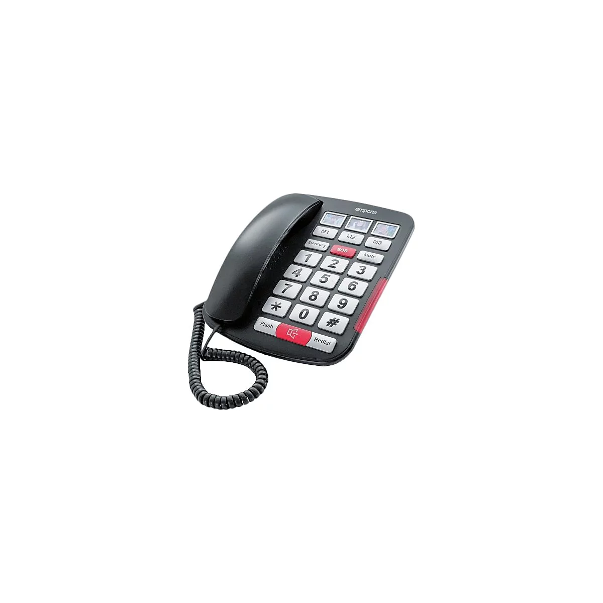 Emporia AMPLI40 - Telefon mit Schnur - Schwarz
