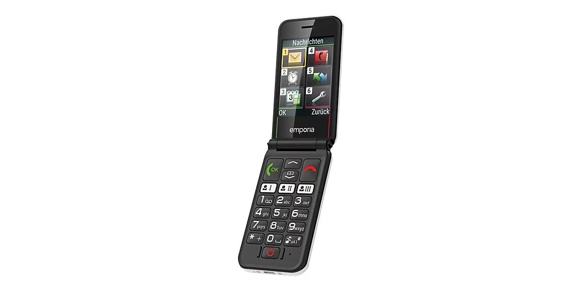 emporiaSIMPLICITYglam - Feature Phone - RAM 32 MB / Interner Speicher 64 MB - 320 x 240 Pixel - weiß