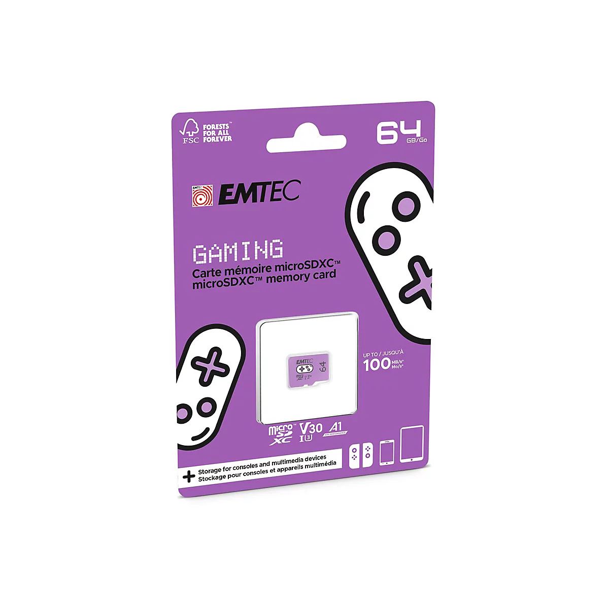 EMTEC Gaming - Flash-Speicherkarte - 64 GB - microSDXC UHS-I