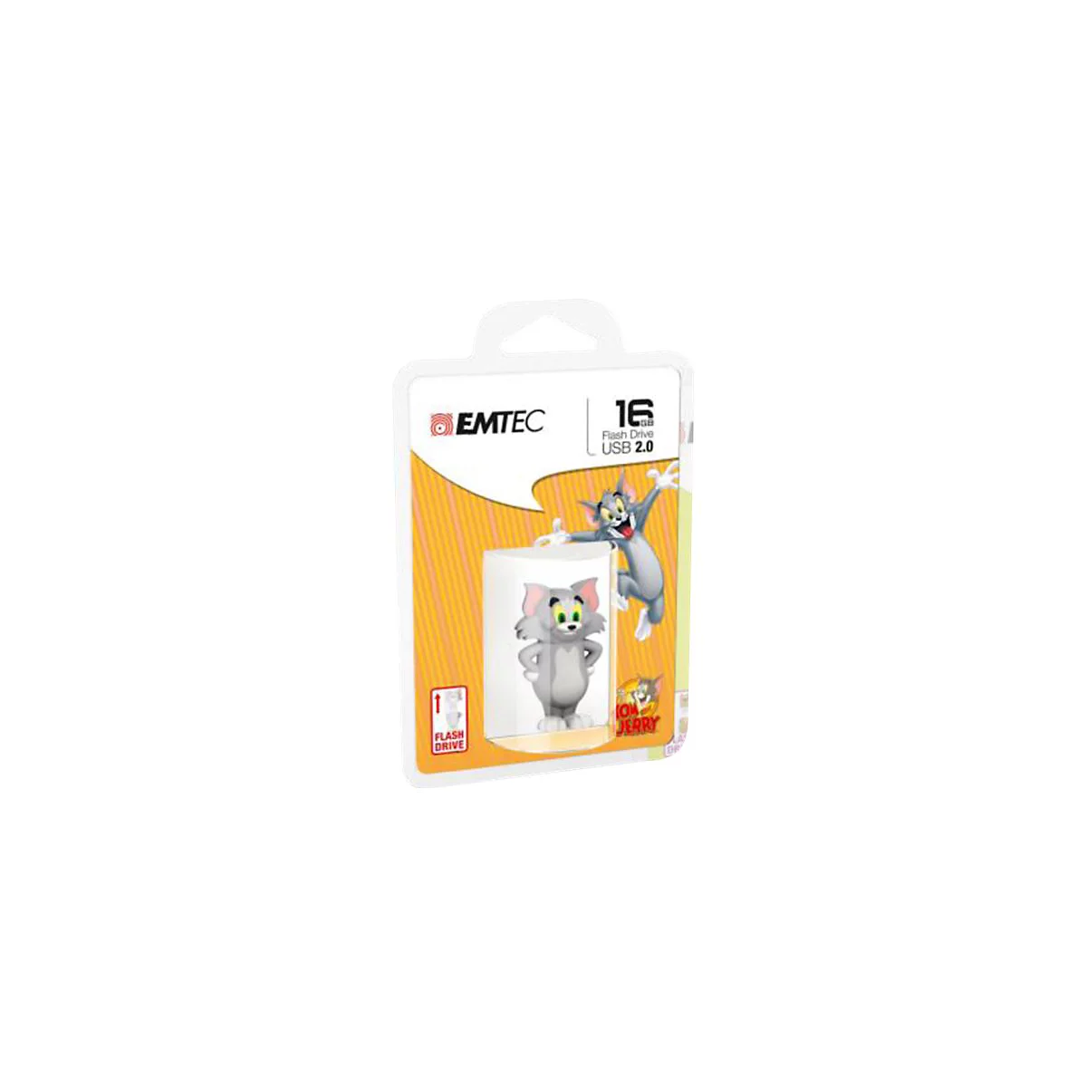 EMTEC Novelty 3D HB102 Tom - USB-Flash-Laufwerk - 16 GB