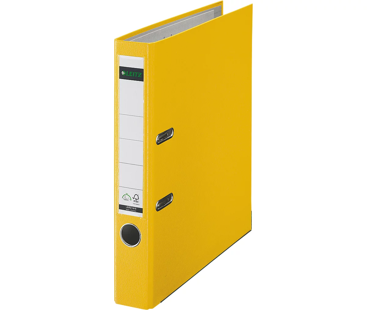 Encuadernadora LEITZ® 1015, DIN A4, ancho del lomo 52 mm, amarilla