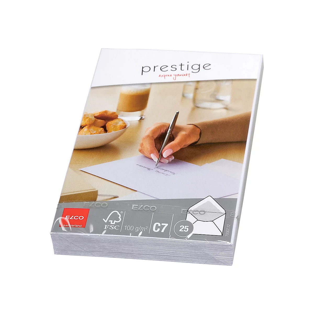 Enveloppe format C7 Prestige Elco, avec rabat pointu