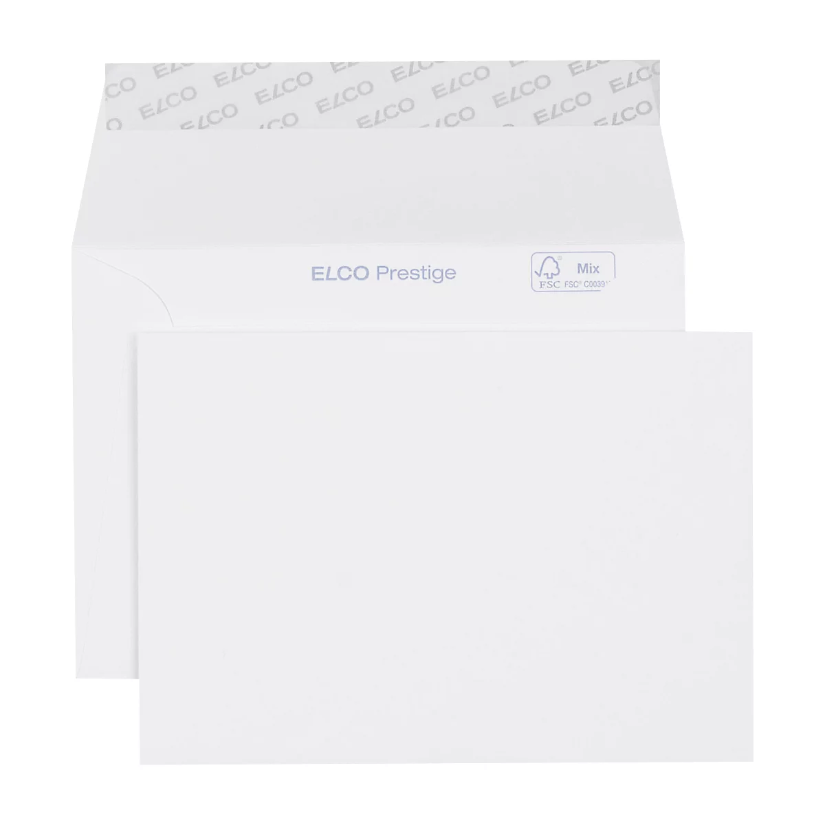 Enveloppe Prestige Elco, avec bandes adhésives, format C6, 250 p.