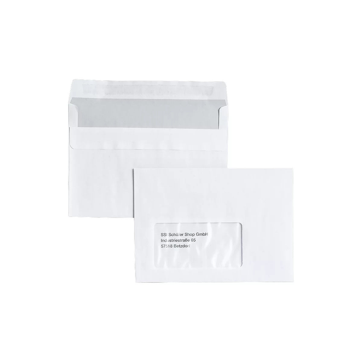 Enveloppen, C6, met venster, klevend, 25 stuks