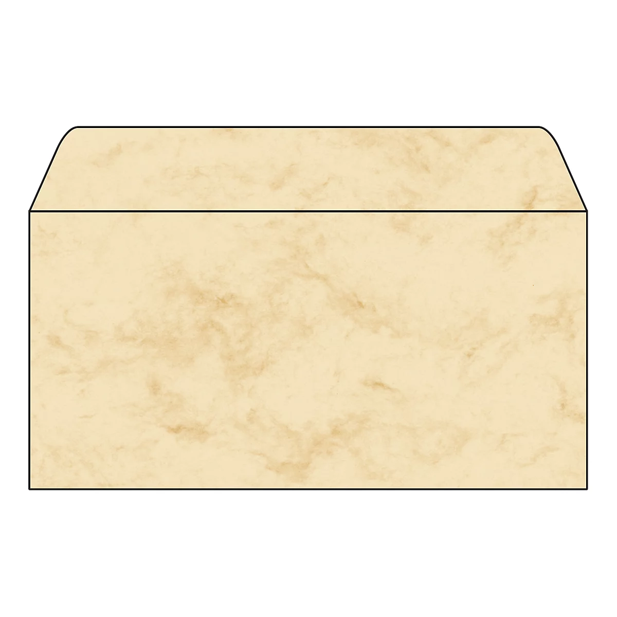 Enveloppen Marmor, beige, 50 stuks