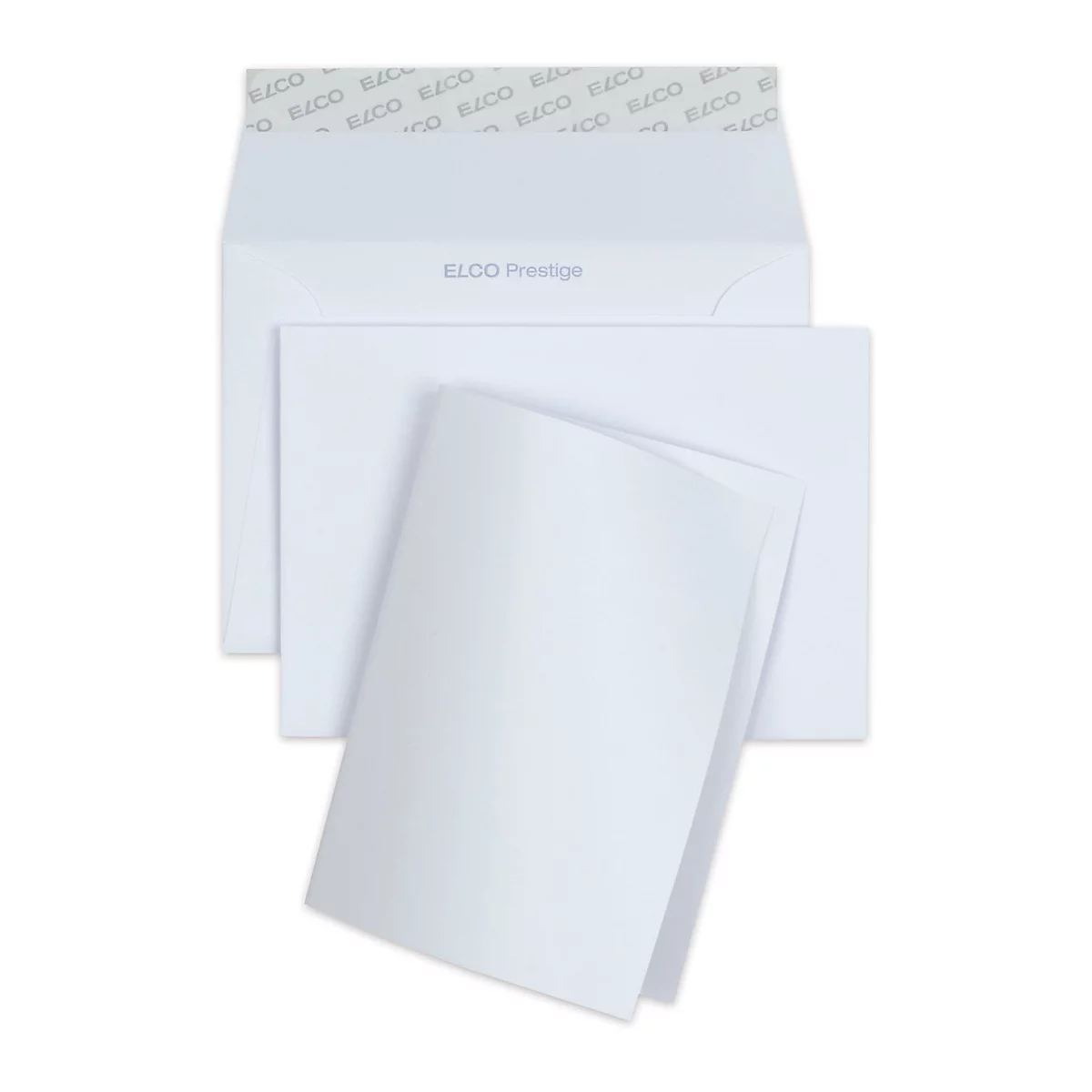 Enveloppes avec carte double-volet format A6/C6 Prestige Elco