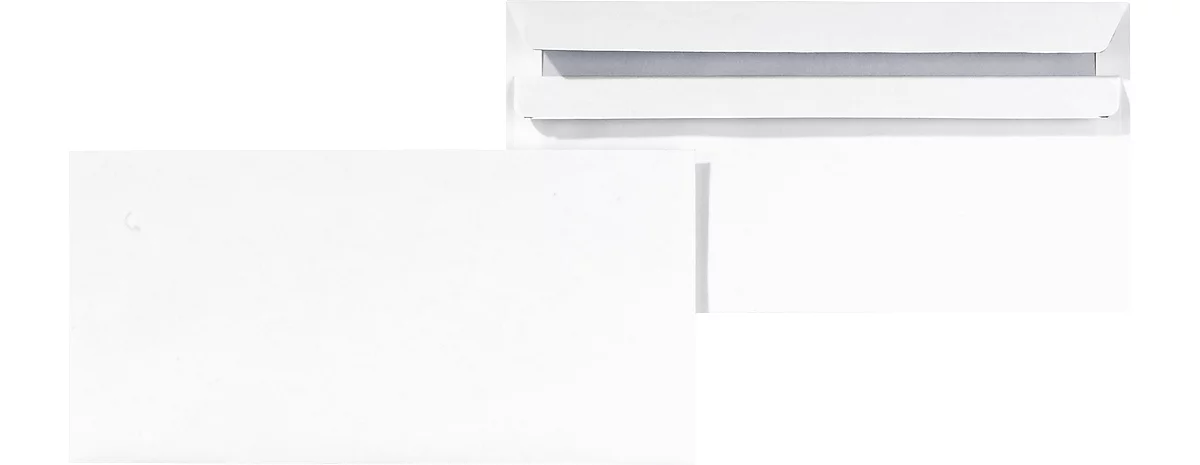 Enveloppes blanches 110 x 220 mm sans fenêtre