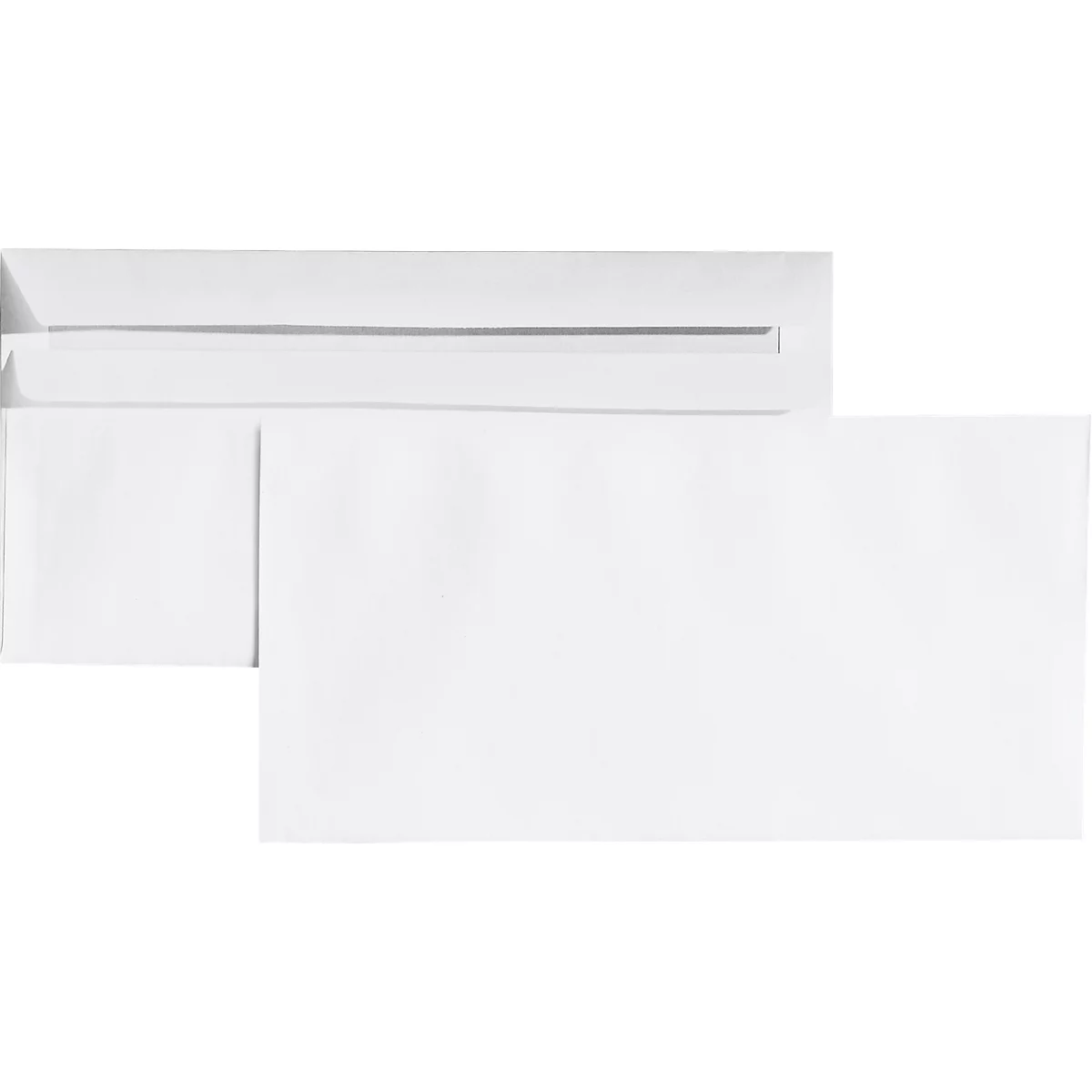 Enveloppes blanches, 110 x 220 mm (DL), patte autocollante, paquet de 100