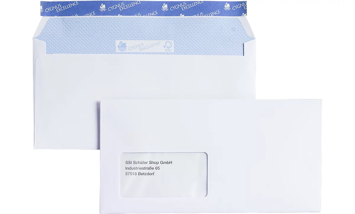 Enveloppe blanche C6 sans fenêtre - Enveloppes commerciales