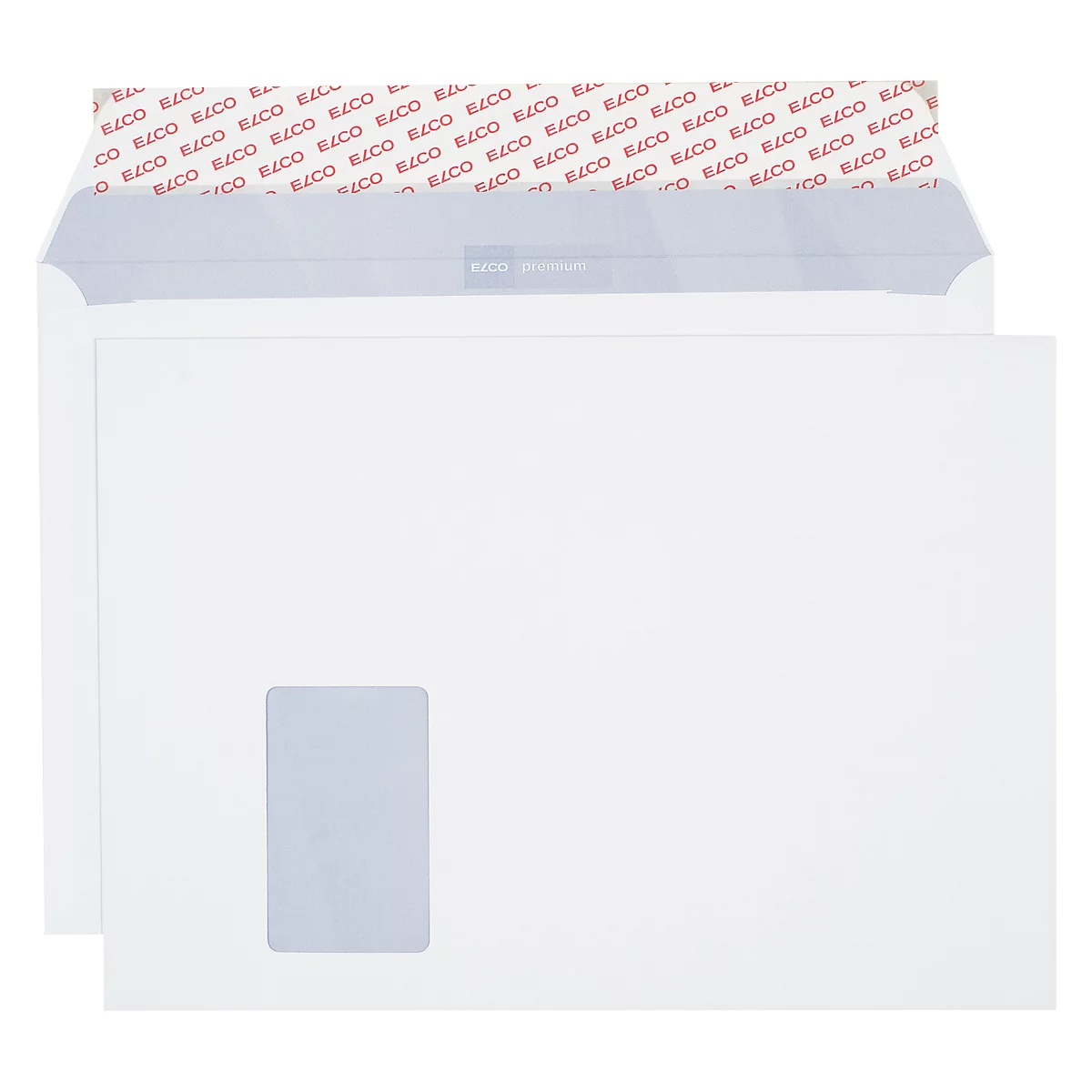 Enveloppes, enveloppes à soufflet et enveloppes expansibles ELCO, C5, avec fenêtre à gauche, 120 g/m², 250 p.