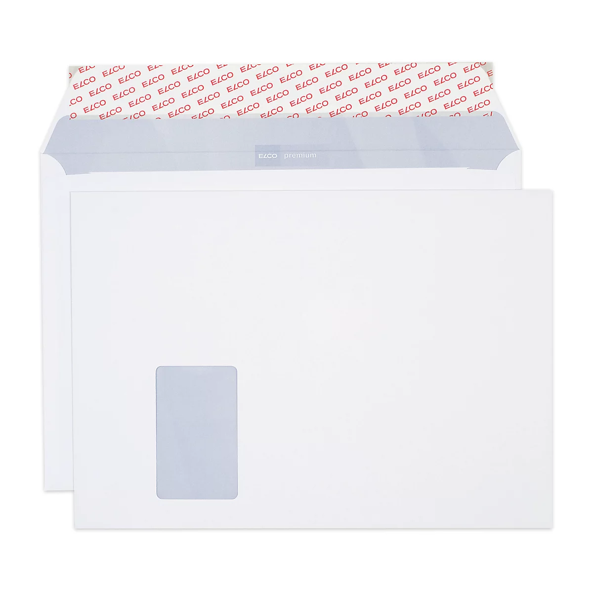 Enveloppes, enveloppes à soufflet et enveloppes expansibles Office ELCO, C4, avec fenêtre à gauche, 120 g/m², 50 p.