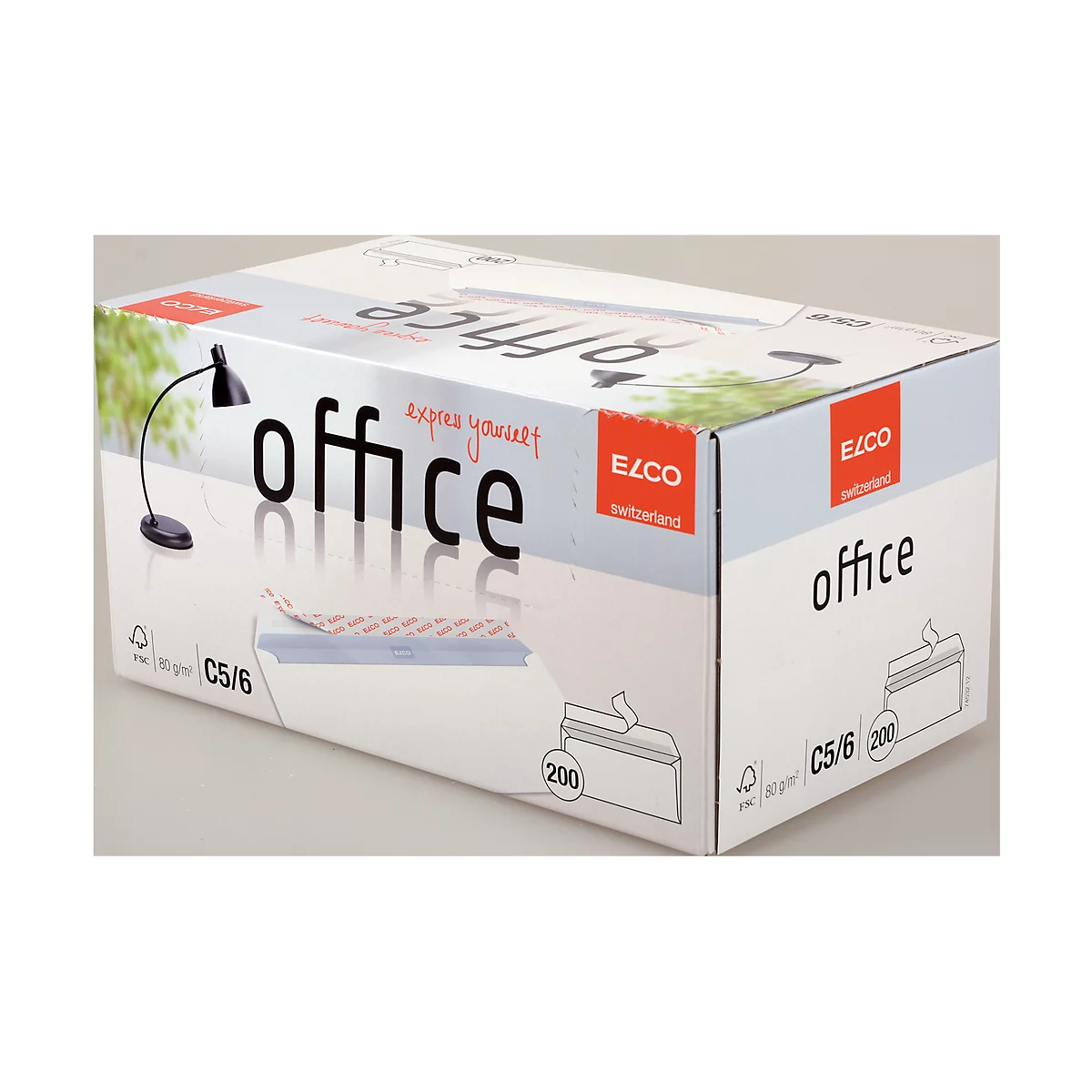 Enveloppes, enveloppes à soufflet et enveloppes expansibles Office ELCO, C5/6, sans fenêtre, 80 g/m², 200 p.