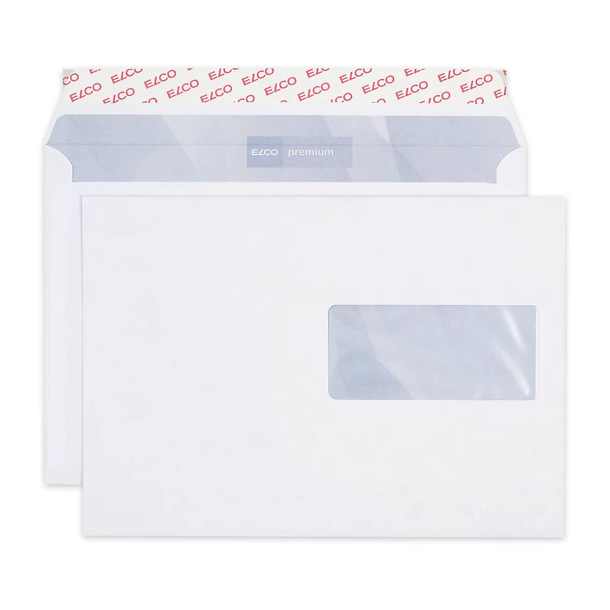 Enveloppes, enveloppes à soufflet et enveloppes expansibles Office ELCO, C5, avec fenêtre à droite, 100 g/m², 25 p.