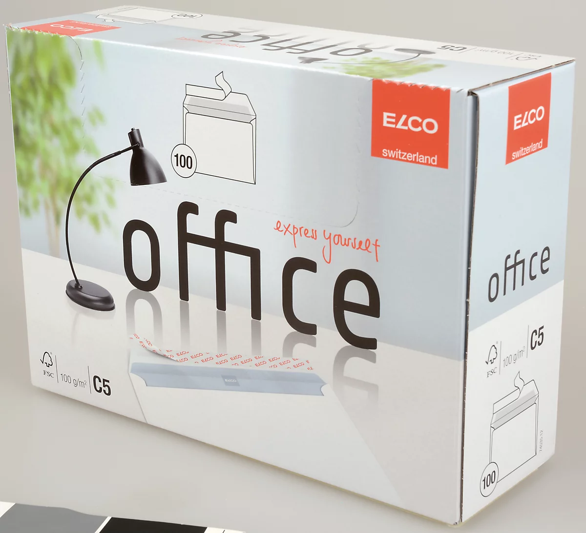 Enveloppes, enveloppes à soufflet et enveloppes expansibles Office ELCO, C5, sans fenêtre, 100 g/m², 100 p.