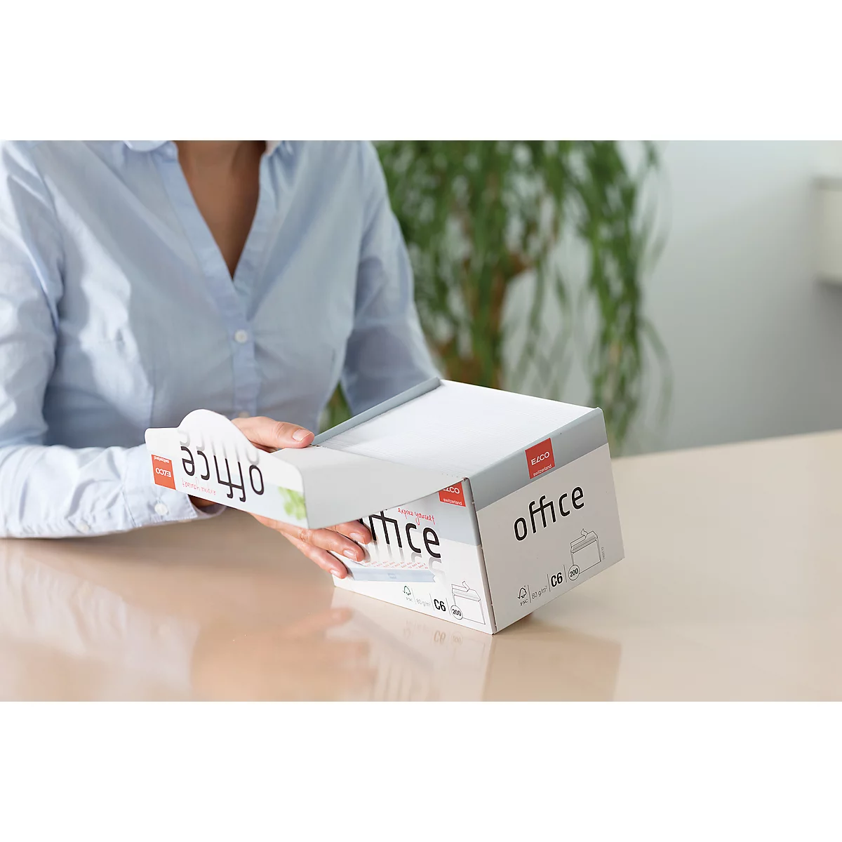 Enveloppes, enveloppes à soufflet et enveloppes expansibles Office ELCO, C6, sans fenêtre, 80 g/m², 200 p.