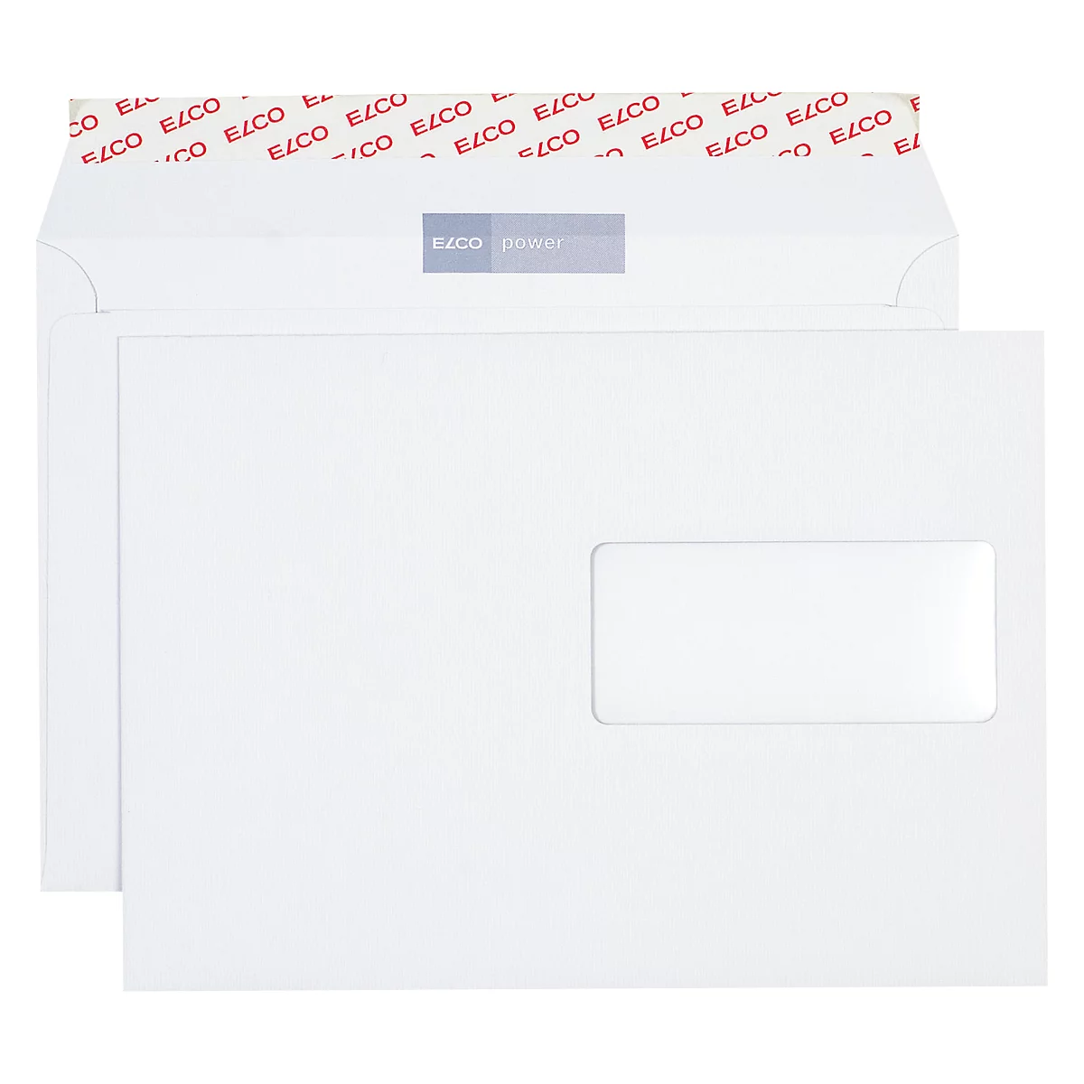 Enveloppes, enveloppes à soufflet et enveloppes expansibles power ELCO C5, 500 p., avec fenêtre à droite