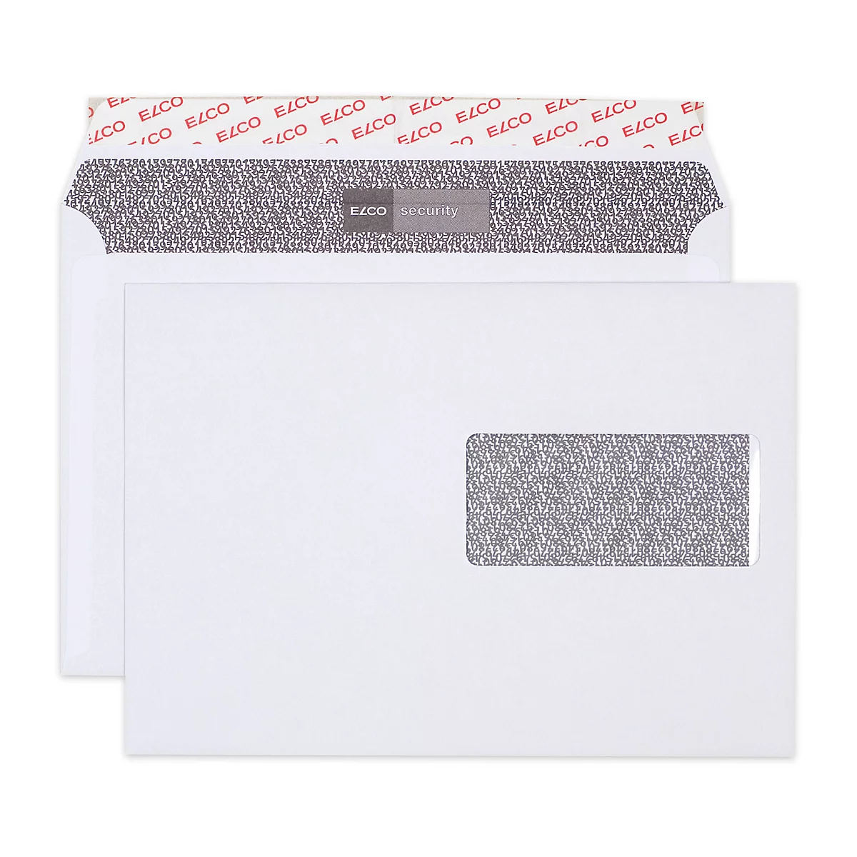 Enveloppes, enveloppes à soufflet et enveloppes expansibles Security Elco, C5, avec fenêtre à droite, 100 g/m², 500 p.