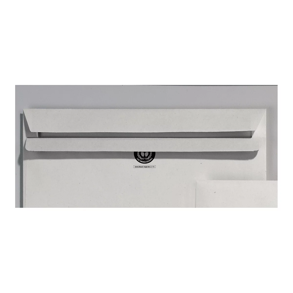 Enveloppes recyclées Eurokurvert, 125 x 235 mm (DL compact), autocollant, avec fenêtre (à gauche), paquet de 1000 pièces