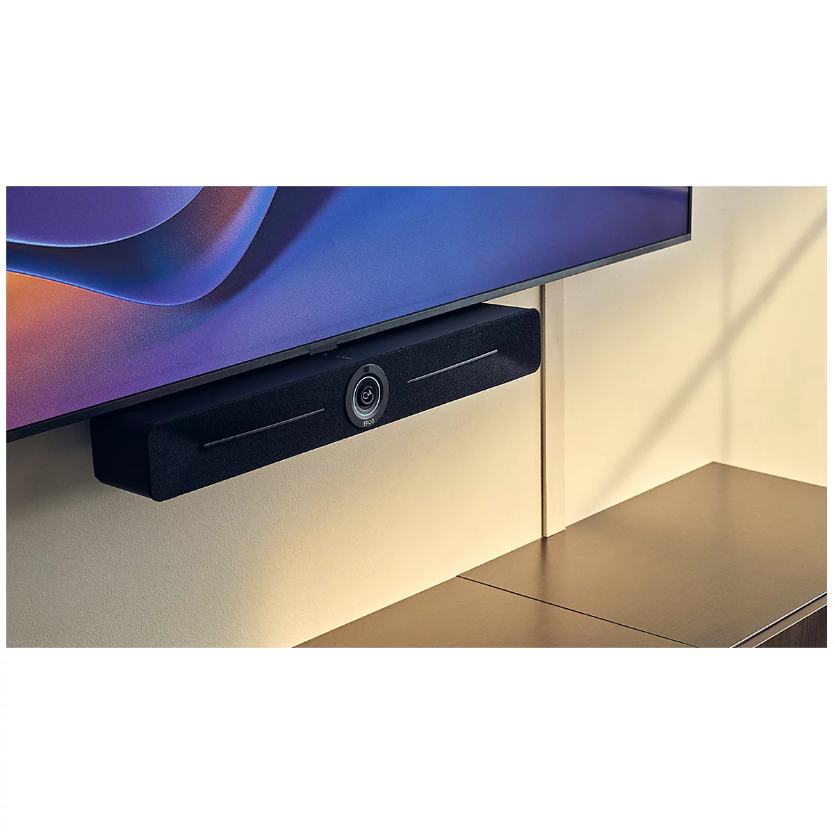 EPOS alles-in-één videoconferentieoplossing EXPAND Vision 5, 4K groothoekcamera, Bluetooth/USB-C/WLAN/HDMI, UC-gecertificeerd.