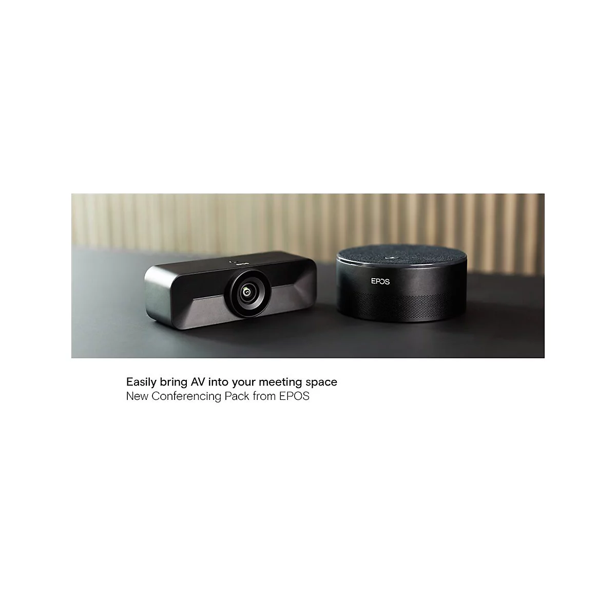 EPOS EXPAND - Kit für Videokonferenzen (Vision 1M Kamera, Capture 5 Lautsprecher) - Zertifiziert für Microsoft Teams, Unify Certified, Zoom Certified - Schwarz