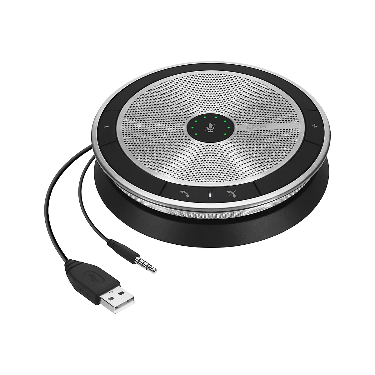 EPOS EXPAND SP 20 - Smarte Freisprecheinrichtung - kabelgebunden - USB, 3,5 mm Stecker - Schwarz, Silber - Zertifiziert für Skype für Unternehmen