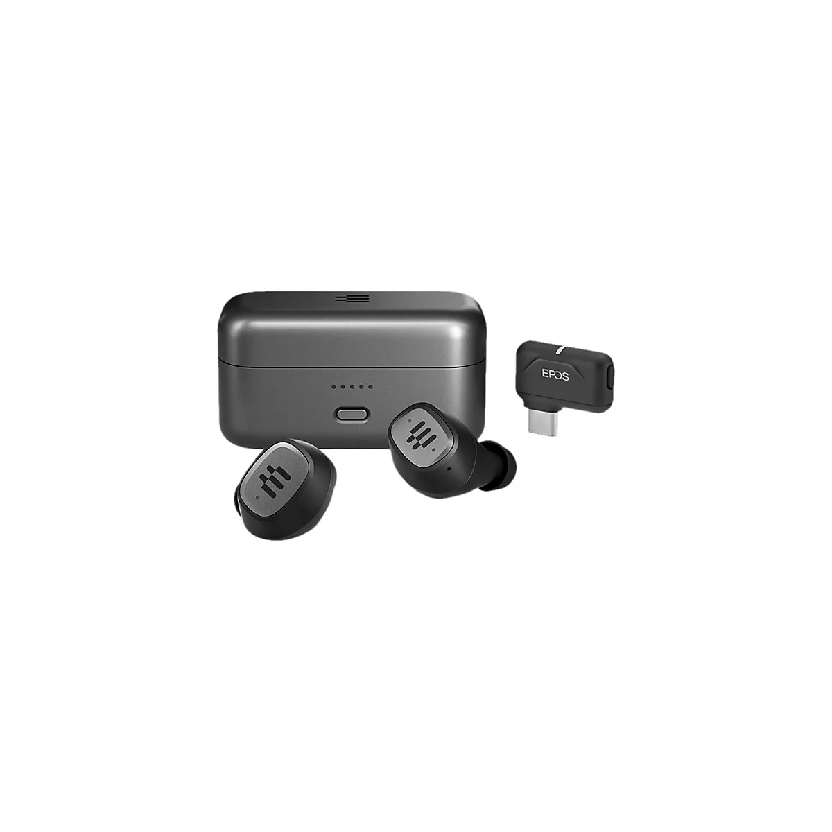 EPOS I SENNHEISER GTW 270 Hybrid - True Wireless-Kopfhörer mit Mikrofon - im Ohr - Bluetooth - Grau, Schwarz, Silber