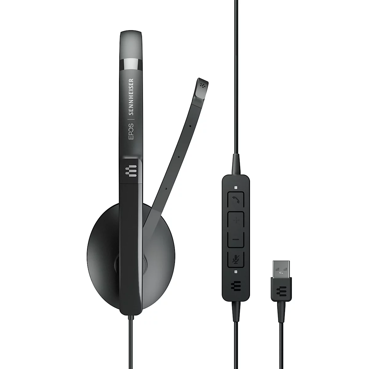 EPOS I SENNHEISER On-Ear ADAPT 160 USB II, USB A, binaural, faltbar, UC-optimiert, schwarz 