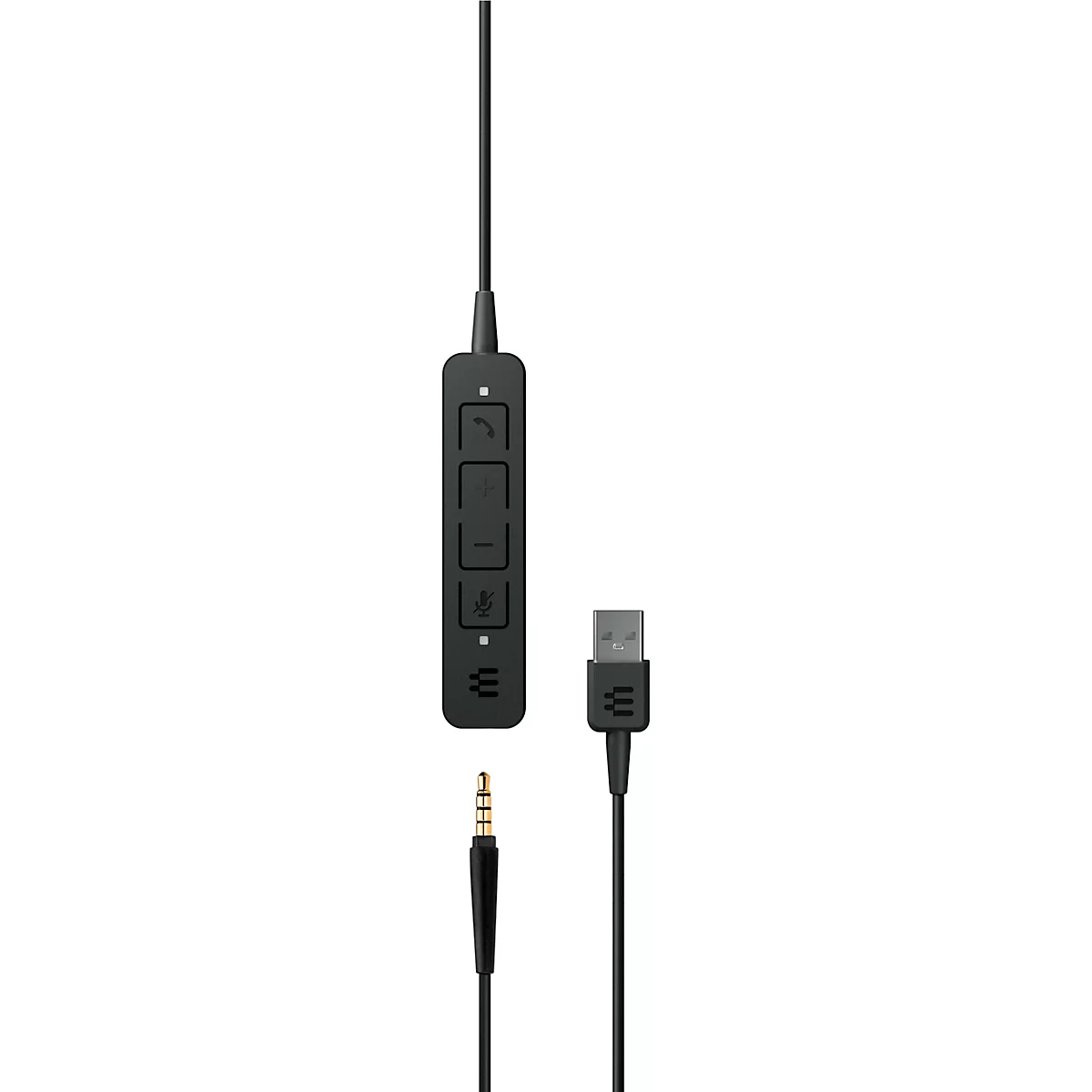 EPOS I SENNHEISER On-Ear ADAPT 165 USB-C II, 3,5 mm jack plug, binauraal, opvouwbaar, UC-geoptimaliseerd, zwart 