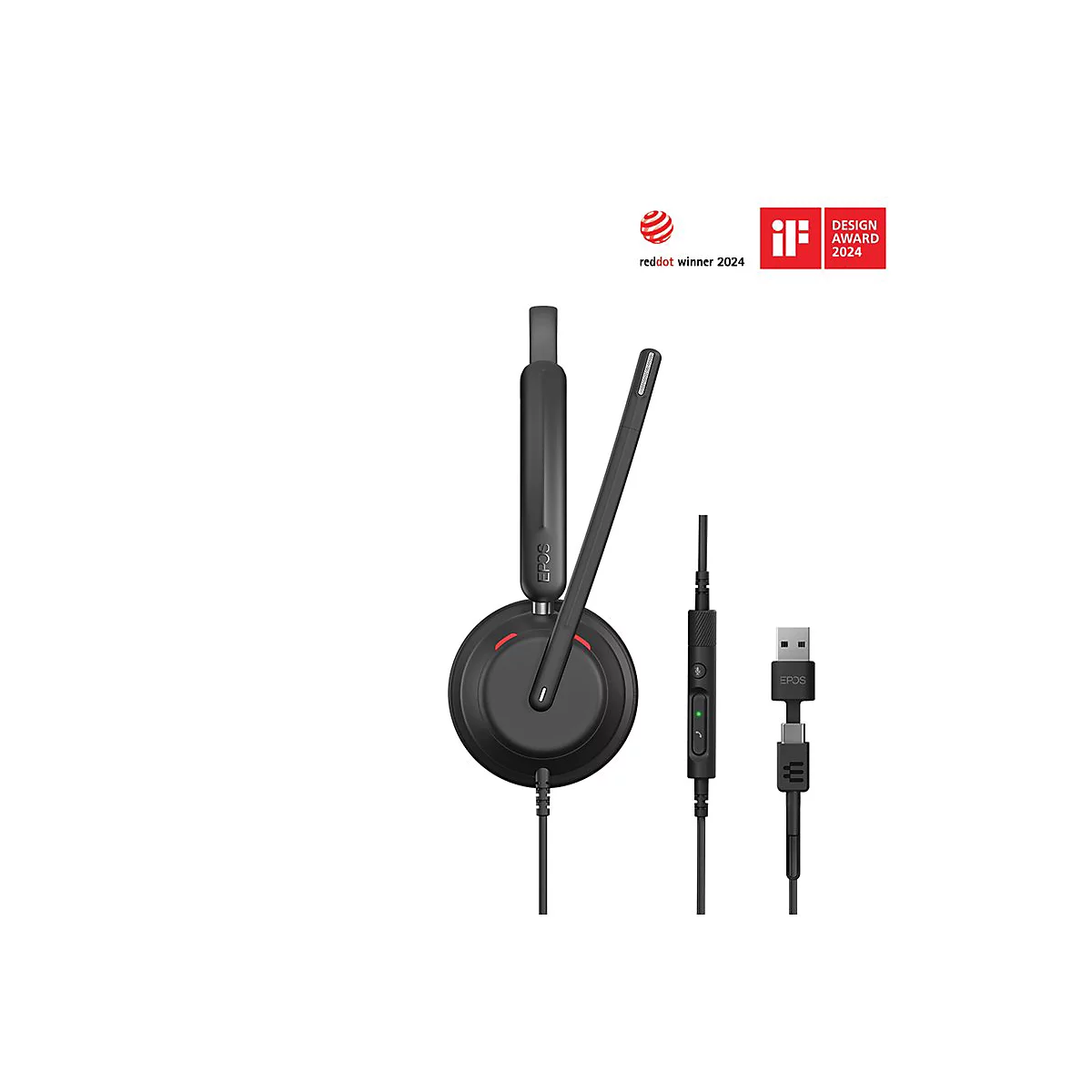 EPOS IMPACT 760 - Headset - On-Ear - kabelgebunden - USB-C - Schwarz