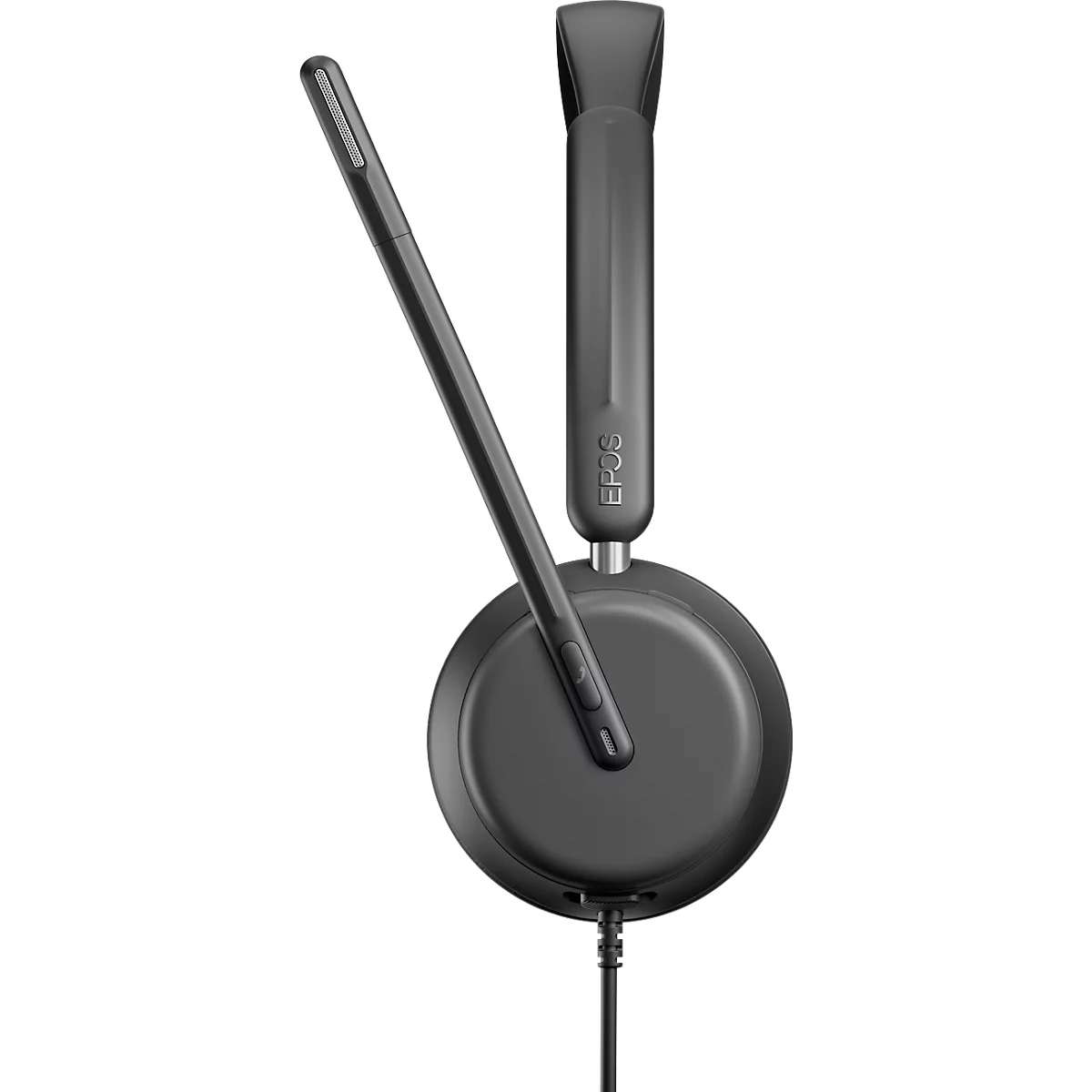 EPOS IMPACT 860 headset, binauraal, bedraad, USB-C naar USB-A, UC-geoptimaliseerd, 3 microfoons, draagtas, zwart