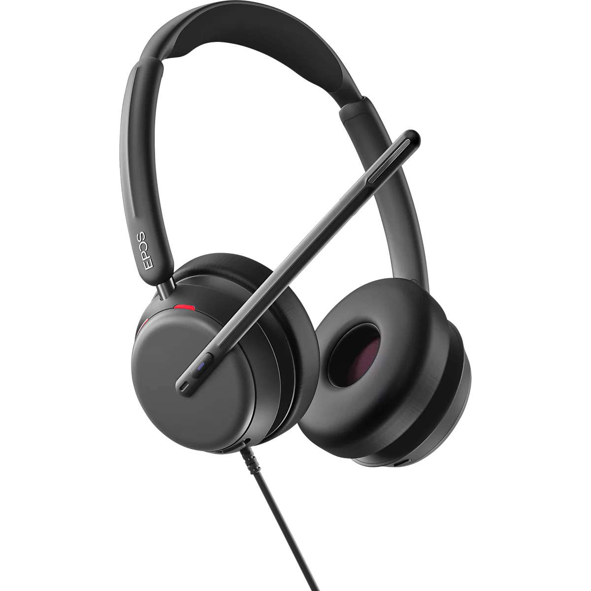 EPOS IMPACT 860T ANC headset, binauraal, bedraad, USB-C naar USB-A, UC-geoptimaliseerd, gecertificeerd voor Microsoft Teams, 4 microfoons + hybride adaptieve ANC, draagtas, zwart
