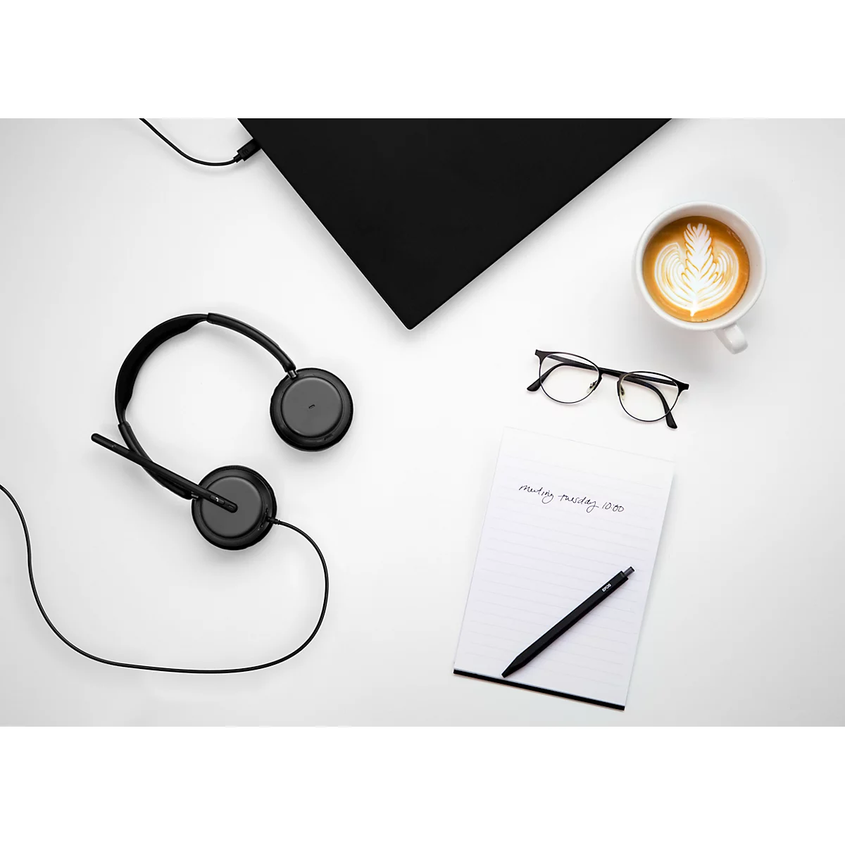 EPOS IMPACT 860T ANC headset, binauraal, bedraad, USB-C naar USB-A, UC-geoptimaliseerd, gecertificeerd voor Microsoft Teams, 4 microfoons + hybride adaptieve ANC, draagtas, zwart