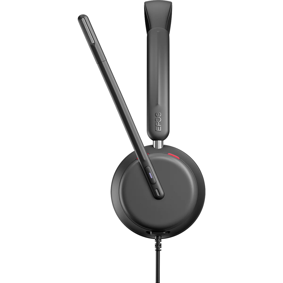 EPOS IMPACT 860T headset, binauraal, bedraad, USB-C naar USB-A, UC-geoptimaliseerd, gecertificeerd voor Microsoft Teams, 3 microfoons, draagtas, zwart