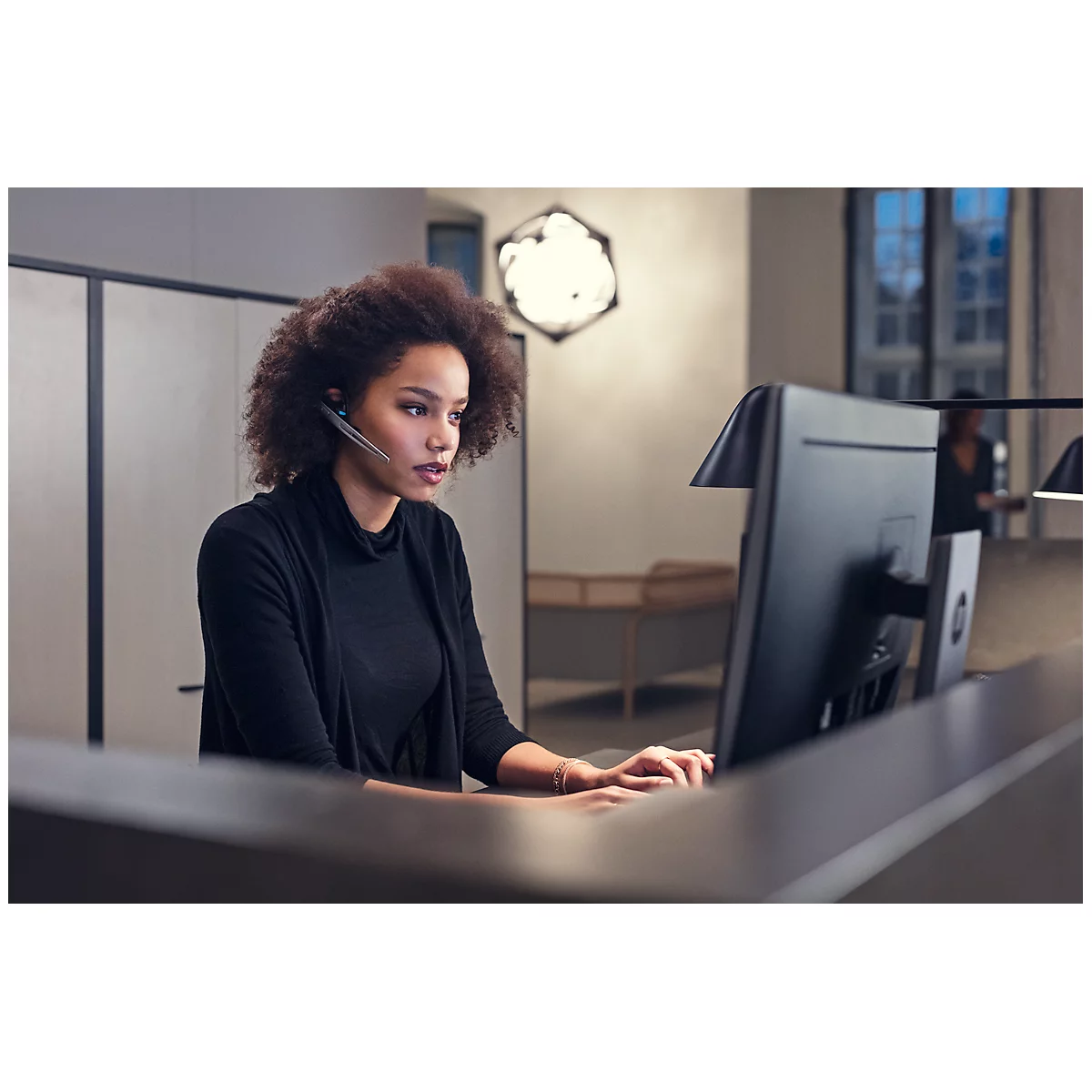 EPOS|Sennheiser DECT Headset DW Office ML, kabellos, monaural, UC-optimiert, Skype
