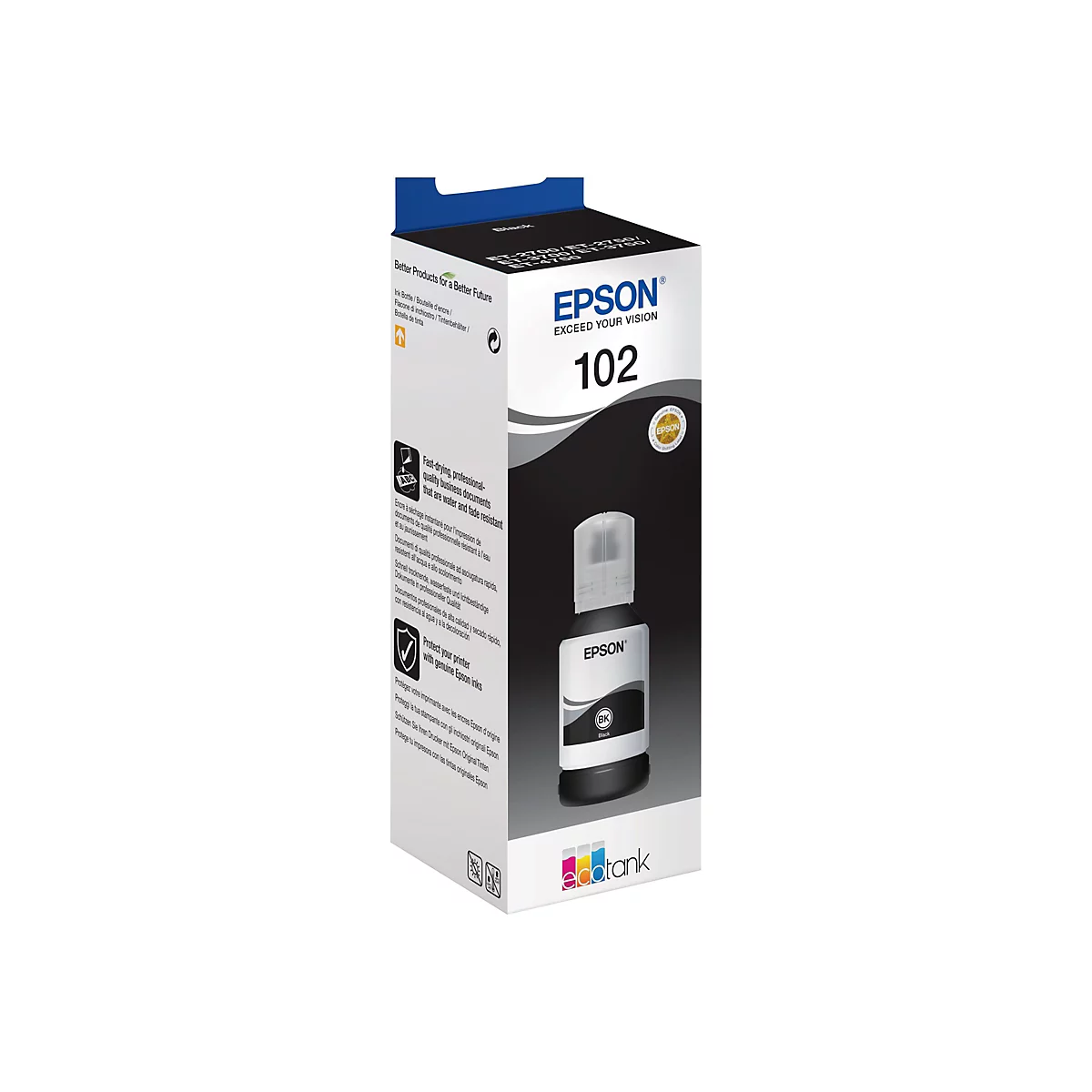 Epson 102 - Schwarz - original - Tintenbehälter