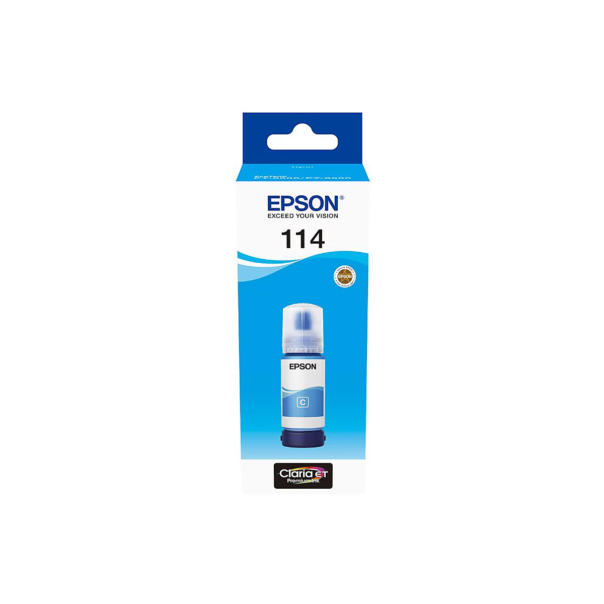 Epson 114 - 70 ml - Cyan - original - Nachfülltinte - für EcoTank ET-8500, ET-8550