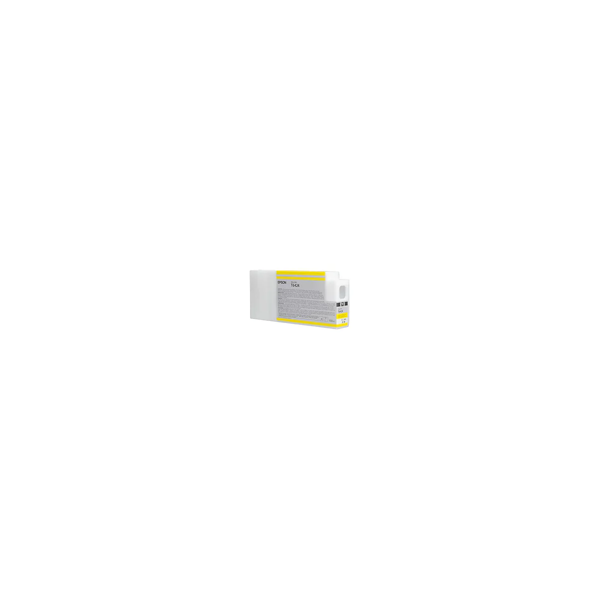 Gelbe Epson-Tintenpatrone T6424. Aufschrift: 'YELLOW'.