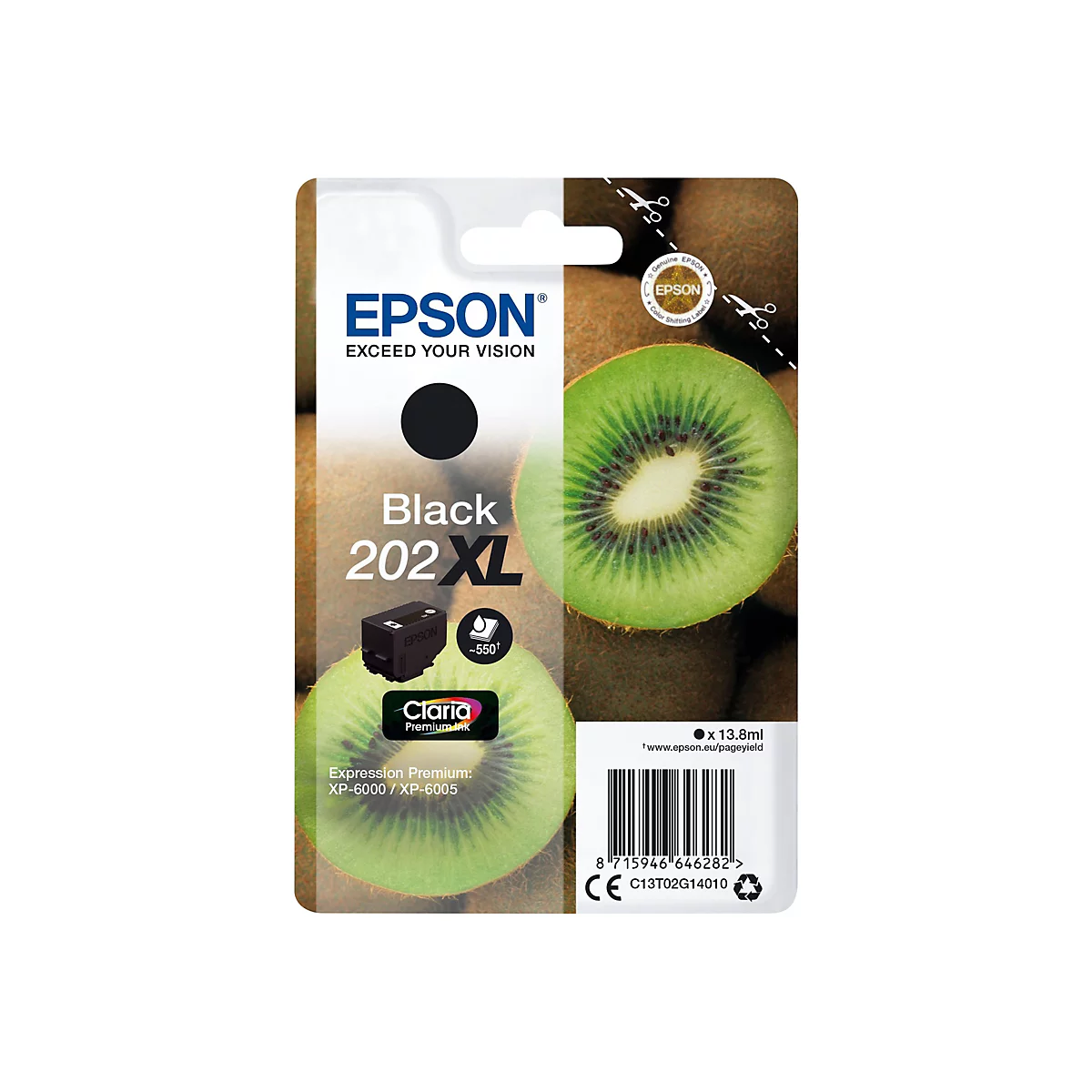 Epson 202XL - Schwarz - original - Tintenpatrone