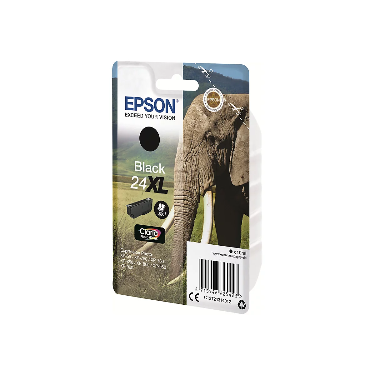 Epson 24XL - XL - Schwarz - original - Tintenpatrone