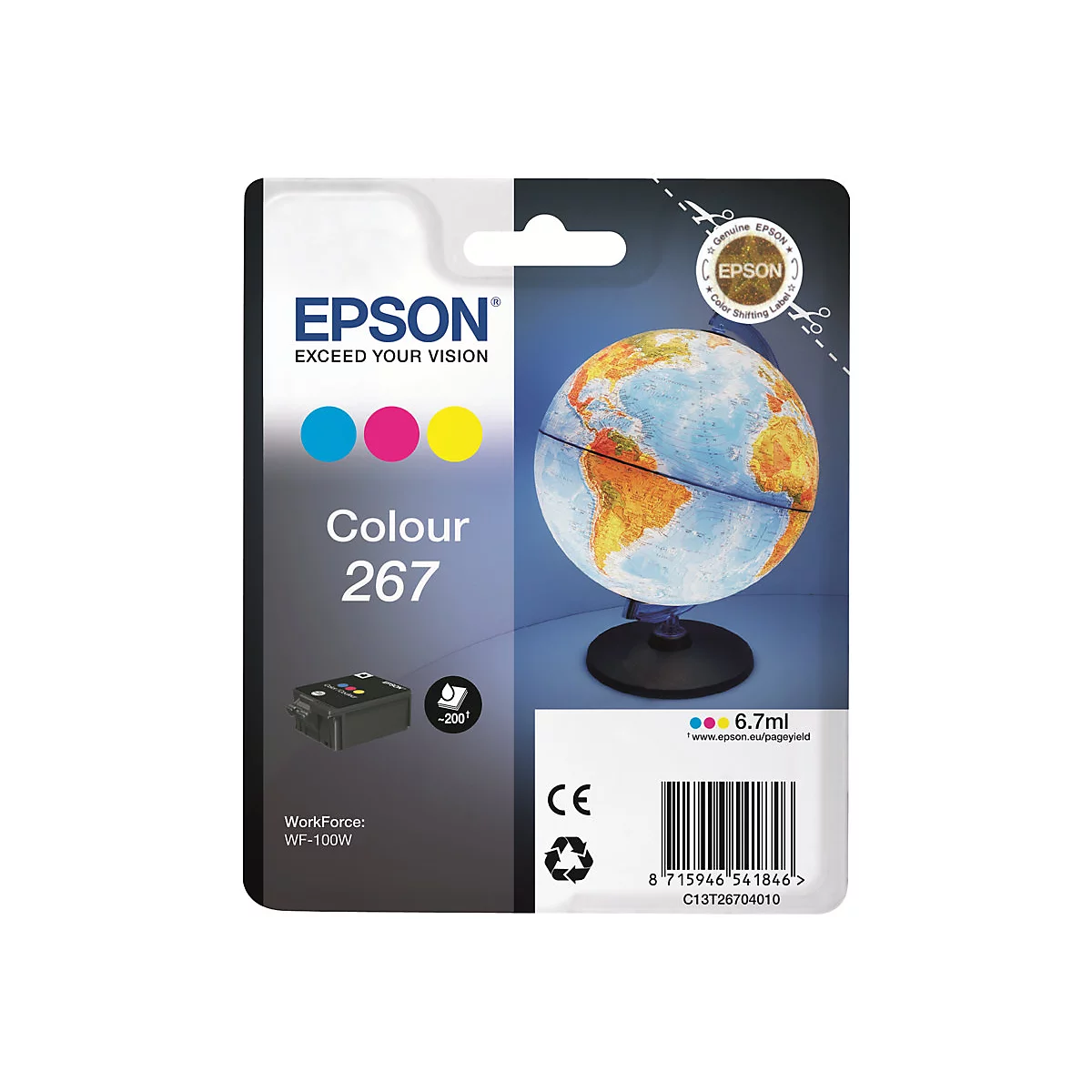 Epson 267 - Gelb, Cyan, Magenta - original - Tintenpatrone