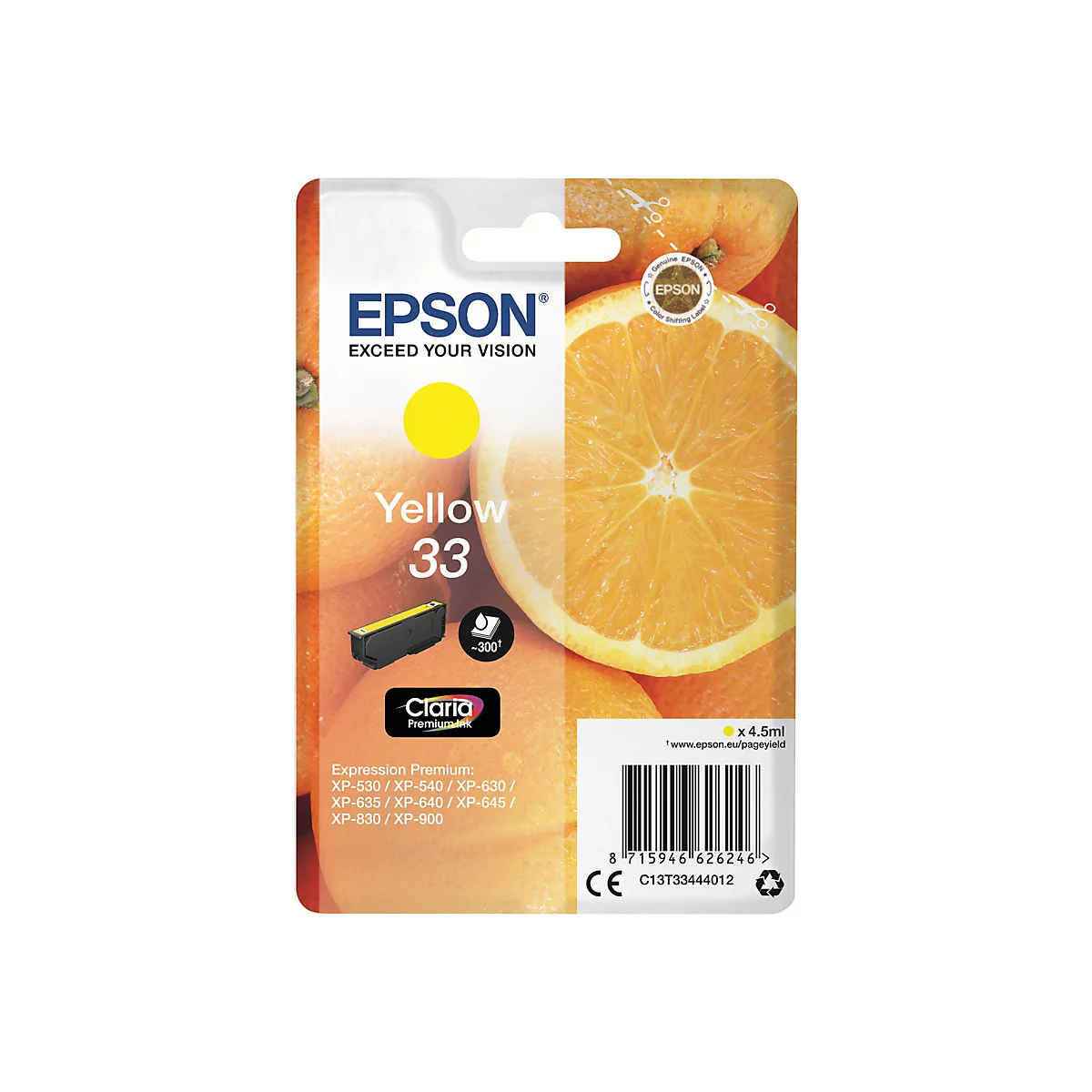 Epson 33 - Gelb - original - Tintenpatrone