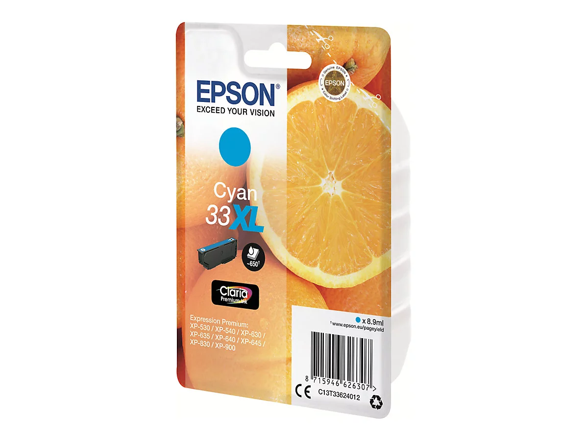 Epson 33XL - XL - Cyan - original - Tintenpatrone