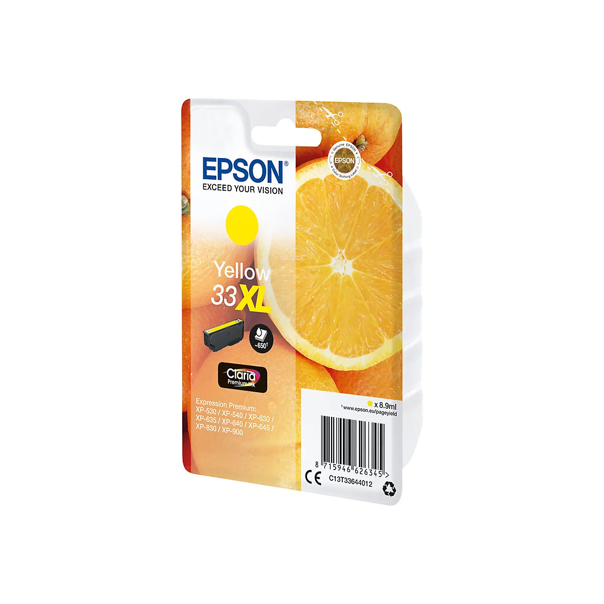 Epson 33XL - XL - Gelb - original - Tintenpatrone