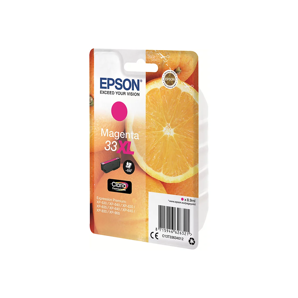 Epson 33XL - XL - Magenta - original - Tintenpatrone