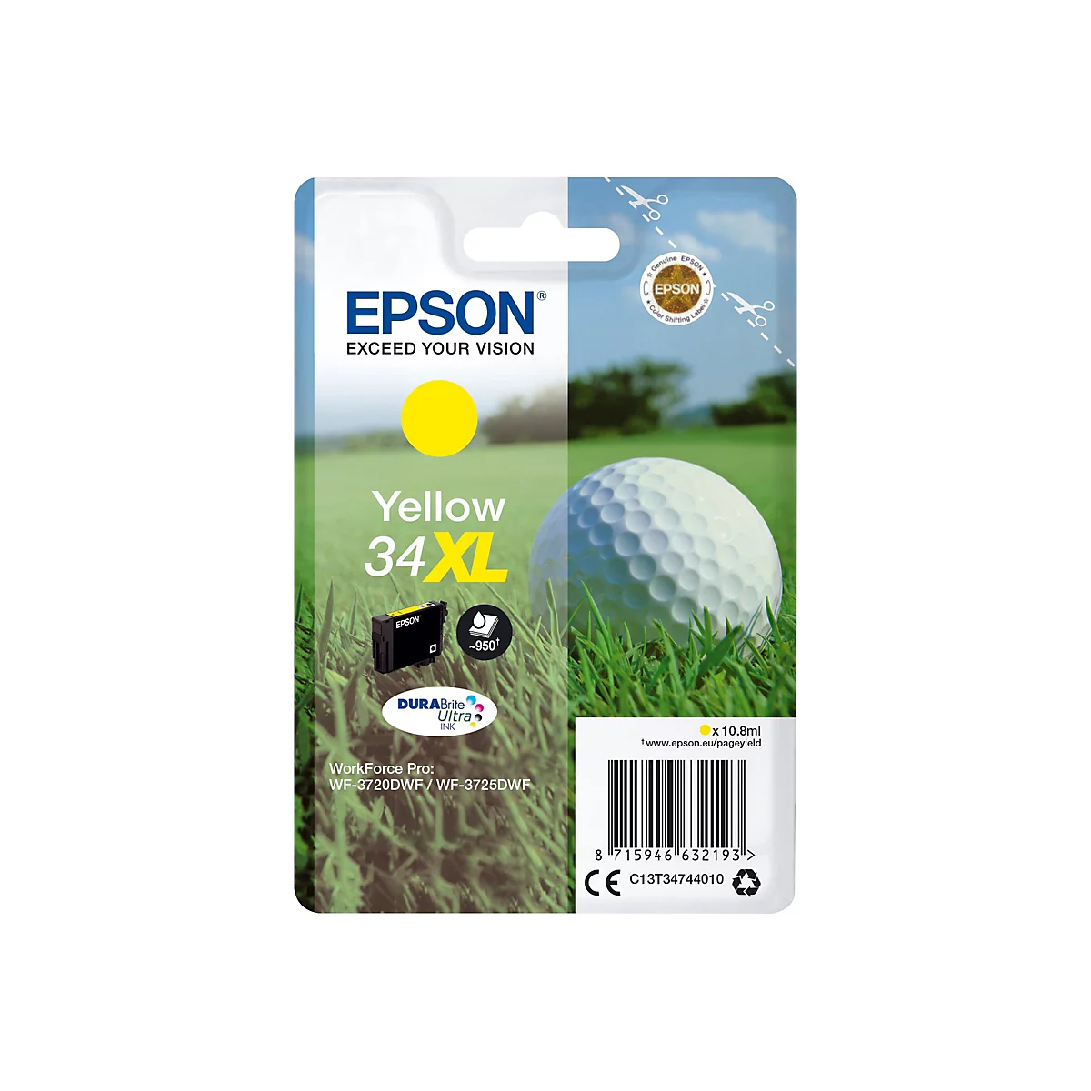 Epson 34XL - XL - Gelb - original - Tintenpatrone