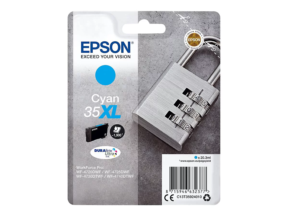 Epson 35XL - XL - Cyan - original - Tintenpatrone