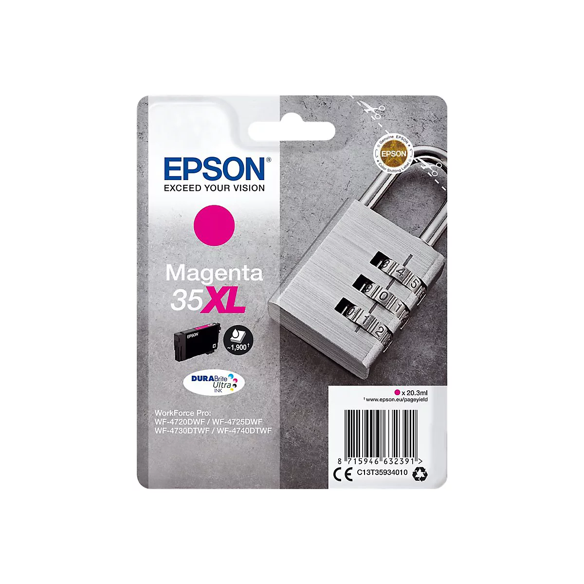 Epson 35XL - XL - Magenta - original - Tintenpatrone