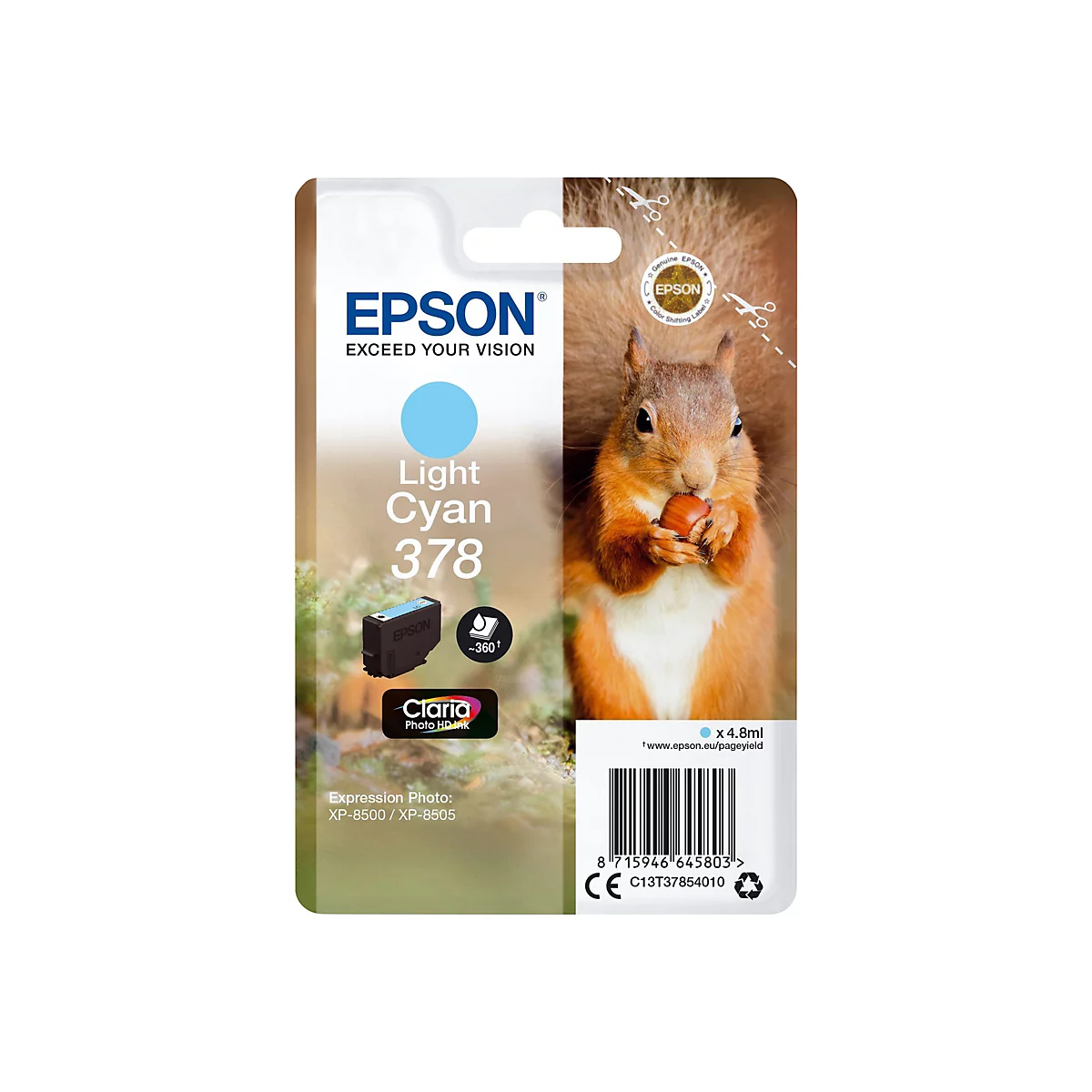 Epson 378 - hell Cyan - original - Tintenpatrone