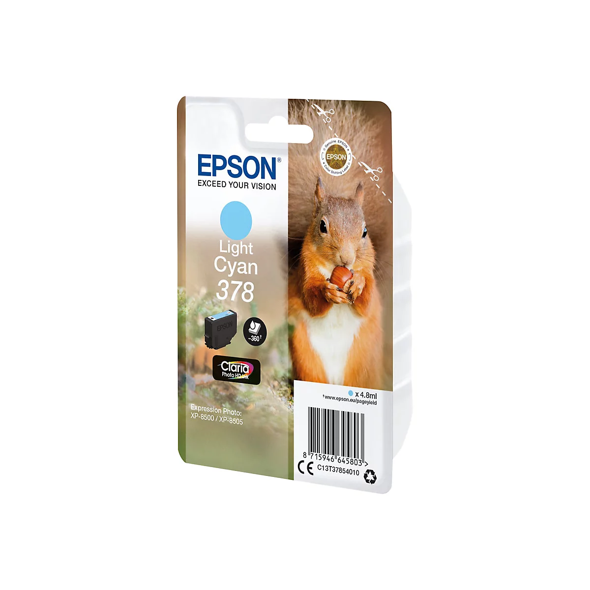 Epson 378 - hell Cyan - original - Tintenpatrone